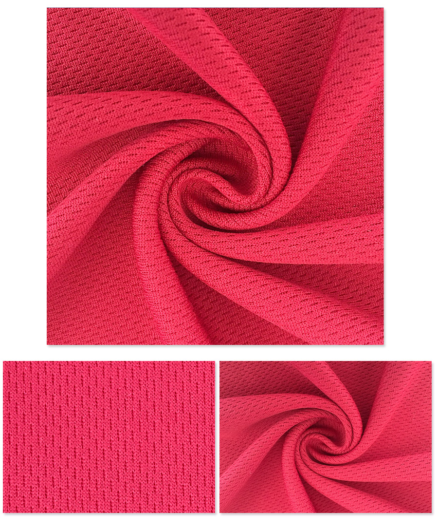 Elibomvu 1.6M 170G Knit Poly Sport Shirt Birdeye Fabric